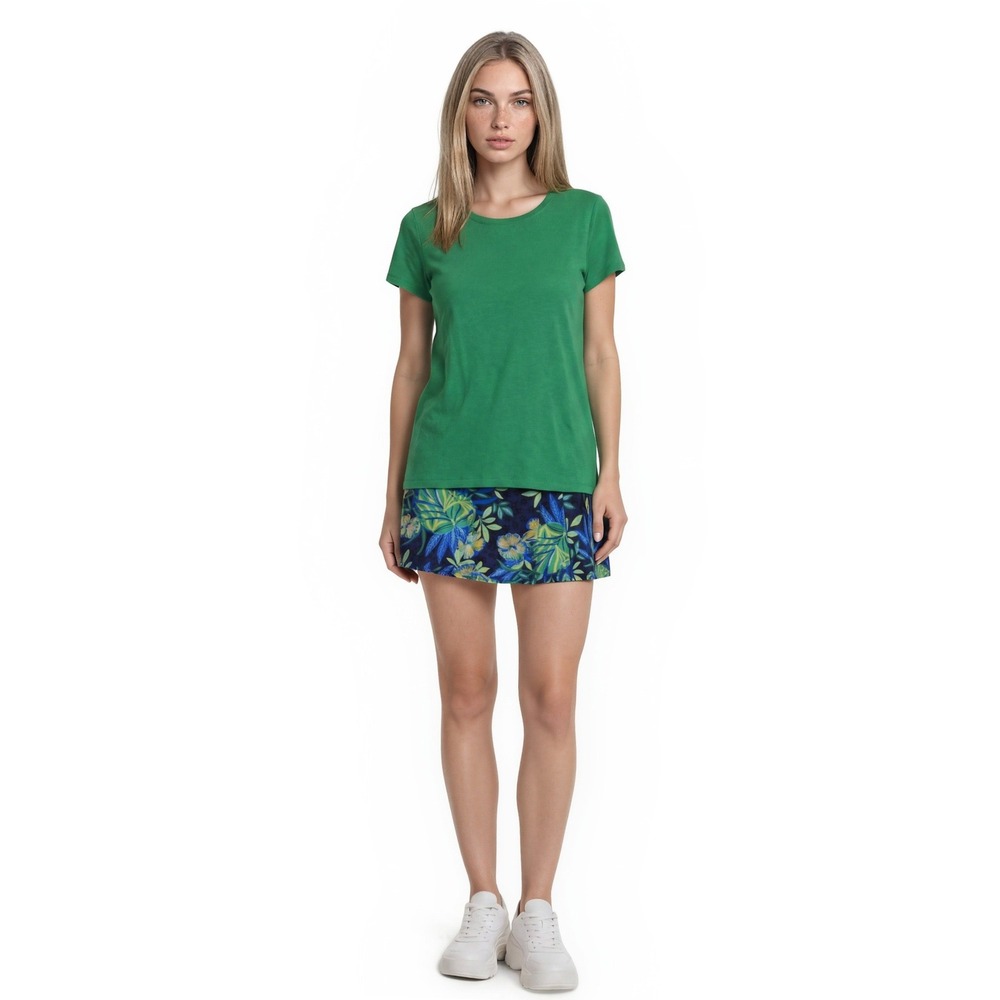 Lilly Pulitzer Luxletic Top Skort Set Women's Size Medium Green Tropical Floral